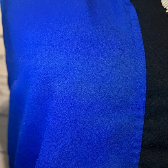 Royal blue n black blouse - Picture 2 of 2